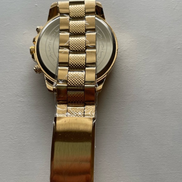 ZHOWE Men’s Gold Tone Quartz Watch Blue Dial Sport Luxury Style - Picture 5 of 6